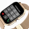 FitPro Smart Klocka med 2 Armband - Mäter Puls, Blodtryck, Sömn och Rörelse - Guld