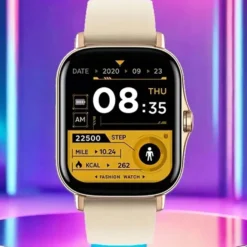 FitPro Smart Klocka med 2 Armband - Mäter Puls, Blodtryck, Sömn och Rörelse - Guld