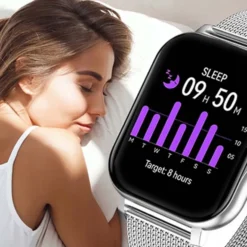 FitPro Smartwatch med 2st Armband - Mäter Puls, Blodtryck, Sömn och Rörelse Silver