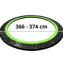 Fjädringsskydd trampolin 12 ft 360-376 cm, 10 mm vaddering