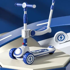 FlexiRide Bluebolt Rider 3i1 - Sparkcykel, Balanscykel & Styrbar cykel