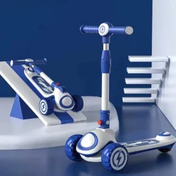 FlexiRide Bluebolt Rider 3i1 - Sparkcykel, Balanscykel & Styrbar cykel