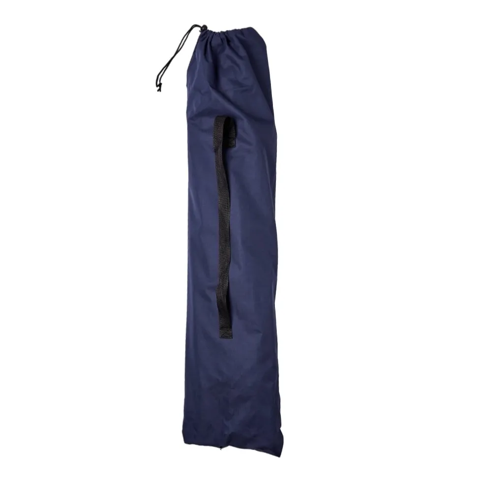 Fällbar campingbädd 190,5x70,5 cm stålram 150 kg mörkblå med väska