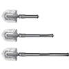 Fällbar multiverktygsspade 16-i-1 med 2 nylonfodral, aluminium/rostfritt