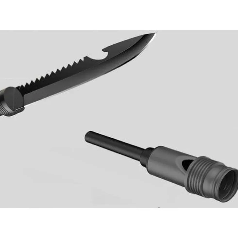 Fällbar multiverktygsspade 16-i-1 med 2 nylonfodral, aluminium/rostfritt