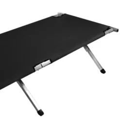 Fällsäng camping 189x70 cm 110 kg med transportväska svart