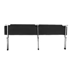 Fällsäng camping 189x70 cm 110 kg med transportväska svart