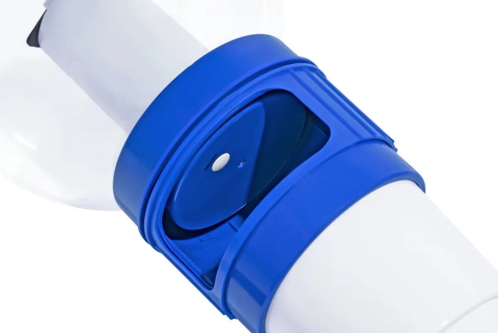 Flytande klor/bromdispenser solcell med LED för 7,6 cm tabletter