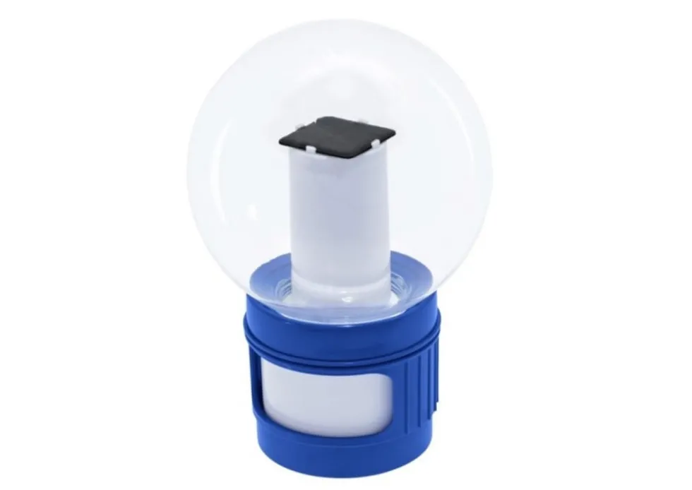 Flytande klor/bromdispenser solcell med LED för 7,6 cm tabletter