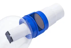Flytande klor/bromdispenser solcell med LED för 7,6 cm tabletter