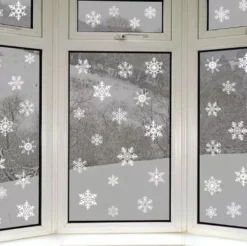 Fönsterdekoration / Snöflingor för jul