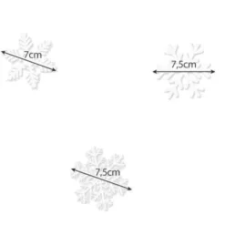 Fönsterdekoration / Snöflingor för jul