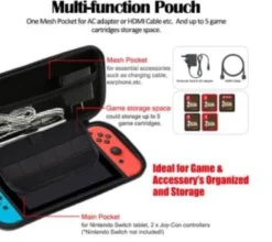 Fodral Kompatibel Nintendo Switch Hård Förvaringsväska Svart