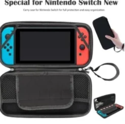 Fodral Kompatibel Nintendo Switch Hård Förvaringsväska Svart