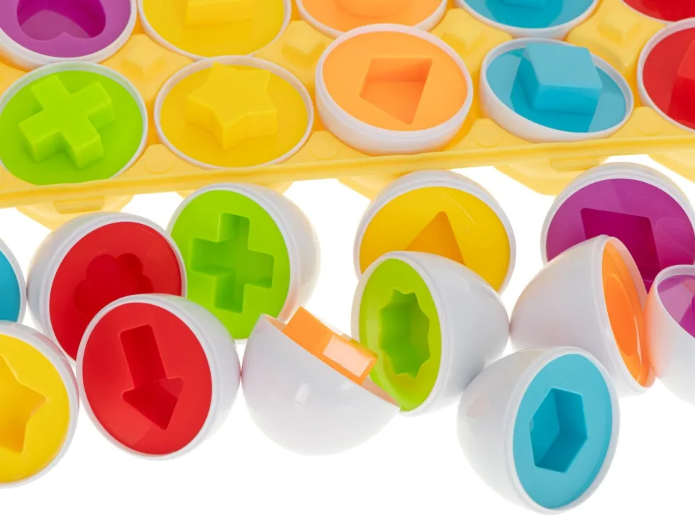 Formsorterare ägg 12 delar Montessori leksak 18 mån+