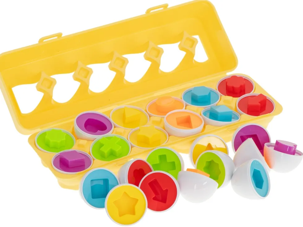 Formsorterare ägg 12 delar Montessori leksak 18 mån+