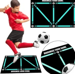 Fotbollsmatta för träning 90x60 cm