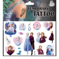 Frozen tatueringar - 4 ark - Barn tatueringar