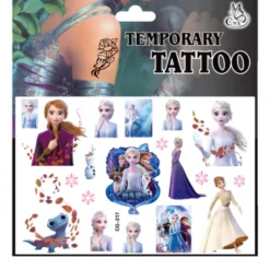 Frozen tatueringar - 4 ark - Barn tatueringar