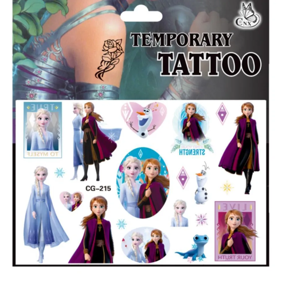 Frozen tatueringar - 15st - Barntatueringar - Elsa, Anna, Frost