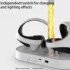 För PS5 VR Headset + Kontroller Laddning Laddningsställ