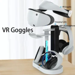 För PS5 VR Headset + Kontroller Laddning Laddningsställ