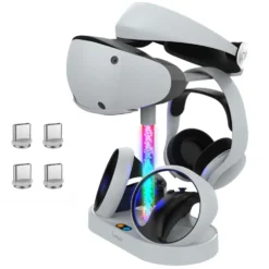 För PS5 VR Headset + Kontroller Laddning Laddningsställ