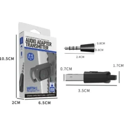 För Sony PS5 PS4 PC hörlurar Bluetooth USB 3,5 mm ljudsändare trådlös mottagare
