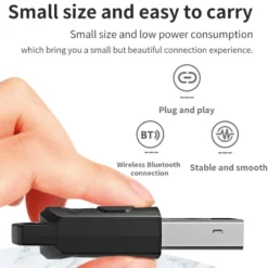 För Sony PS5 PS4 PC hörlurar Bluetooth USB 3,5 mm ljudsändare trådlös mottagare