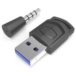 För Sony PS5 PS4 PC hörlurar Bluetooth USB 3,5 mm ljudsändare trådlös mottagare