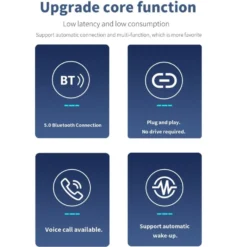För Sony PS5 PS4 PC hörlurar Bluetooth USB 3,5 mm ljudsändare trådlös mottagare