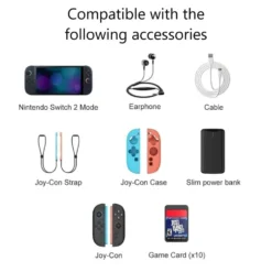 Förvaringsfodral kompatibelt med Nintendo Switch 2