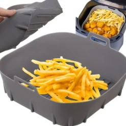 Fyrkantig Silikoninsats till Air Fryer 20x20cm, Non-Stick