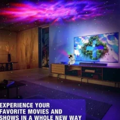 Galaxy Projektor Lampa Nebula Effekt - Stjärnprojektor med Fjärrkontroll