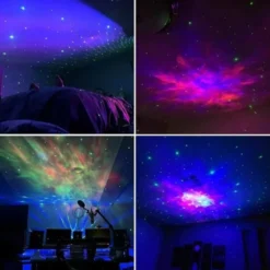 Galaxy Projektor Lampa Nebula Effekt - Stjärnprojektor med Fjärrkontroll