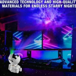 Galaxy Projektor Lampa Nebula Effekt - Stjärnprojektor med Fjärrkontroll