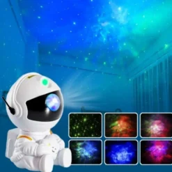 Galaxy Projektor Lampa Nebula Effekt - Stjärnprojektor med Fjärrkontroll