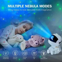 Galaxy Projektor Lampa Nebula Effekt - Stjärnprojektor med Fjärrkontroll