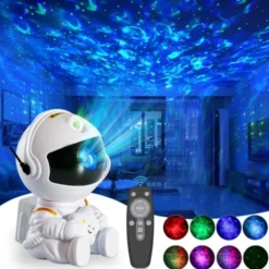 Galaxy Projektor Lampa Nebula Effekt - Stjärnprojektor med Fjärrkontroll