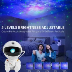 Galaxy Projektor Lampa Nebula Effekt - Stjärnprojektor med Fjärrkontroll