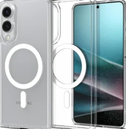 Galaxy S25 Edge Magnetiskt Mobilskal Magsafe Kompatibel Genomskinligt