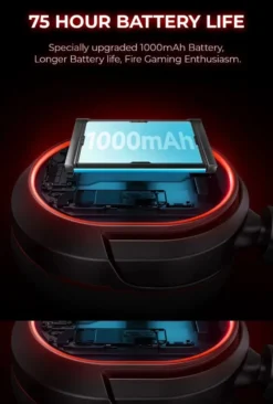 Gaming hörlurar med mic Picun G2 - Trådlösa upp till 75h kompatibel med PS5 Slim