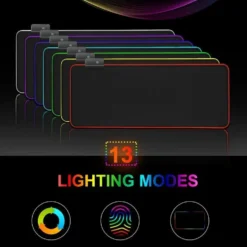 Gamingmusmatta med LED-ljus 80×30 cm