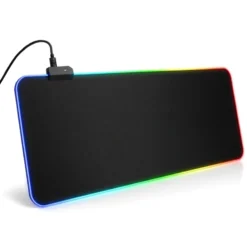 Gamingmusmatta med LED-ljus 80×30 cm
