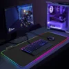 Gamingmusmatta med LED-ljus / RGB 30 × 25 cm