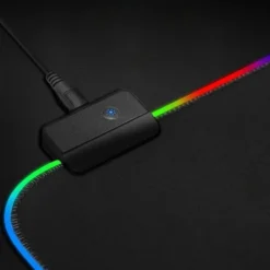 Gamingmusmatta med LED-ljus / RGB 30 × 25 cm