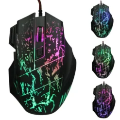Gamingmus RGB / Datormus med 7 knappar
