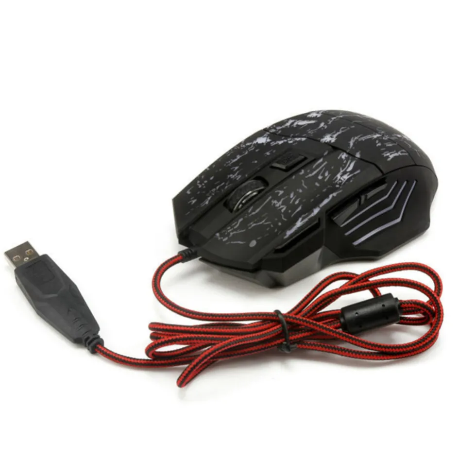 Gamingmus RGB / Datormus med 7 knappar