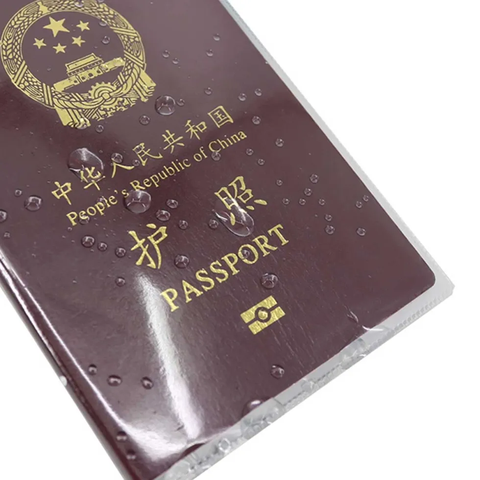 Genomskinligt Passfodral Passhållare