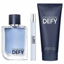 Giftset Calvin Klein Defy Edt 100ml + Hair & Body Wash 100ml + Edt 10ml